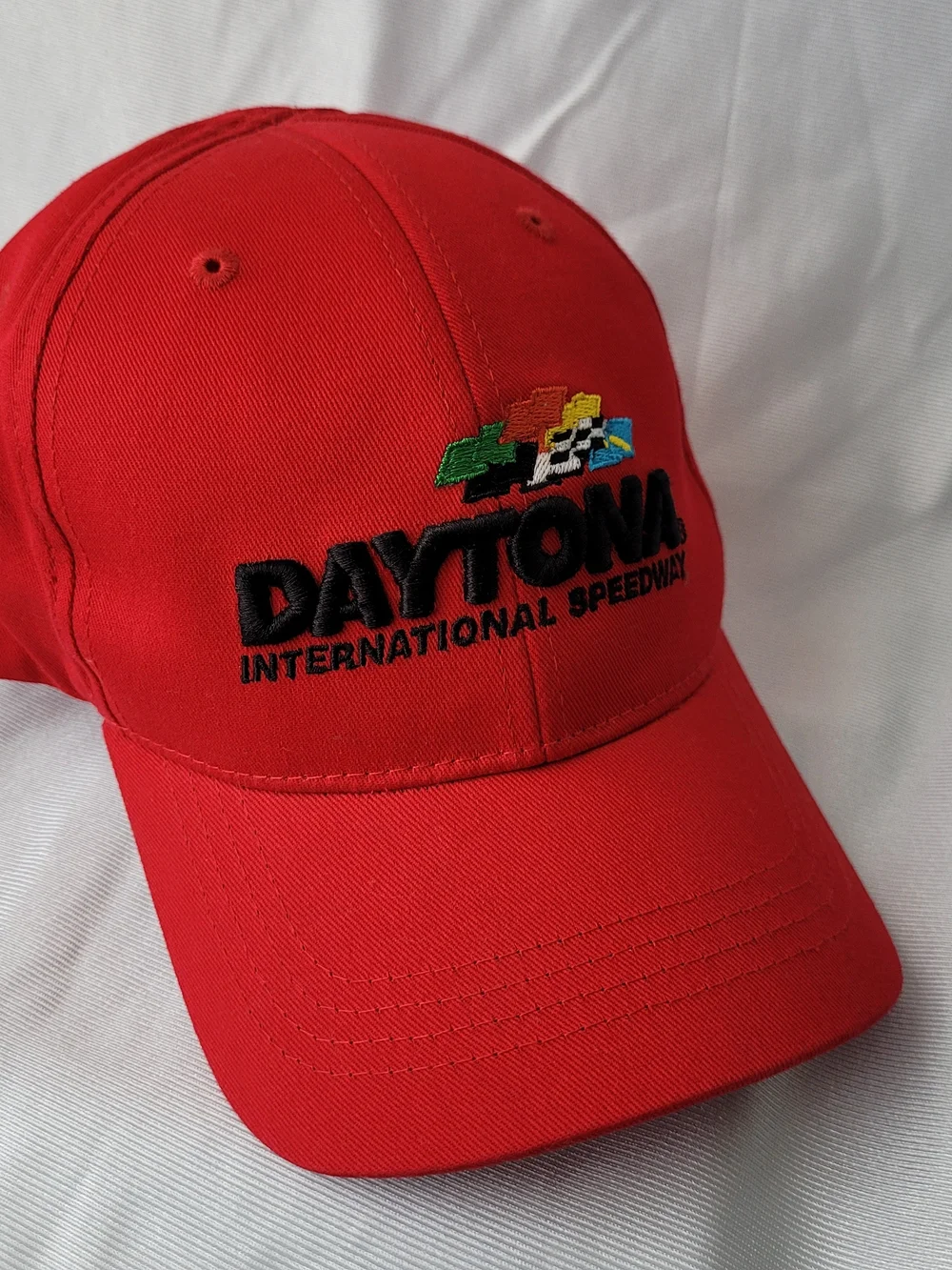 Daytona International Speedway Red Embroidered Racing Cap Size OS
